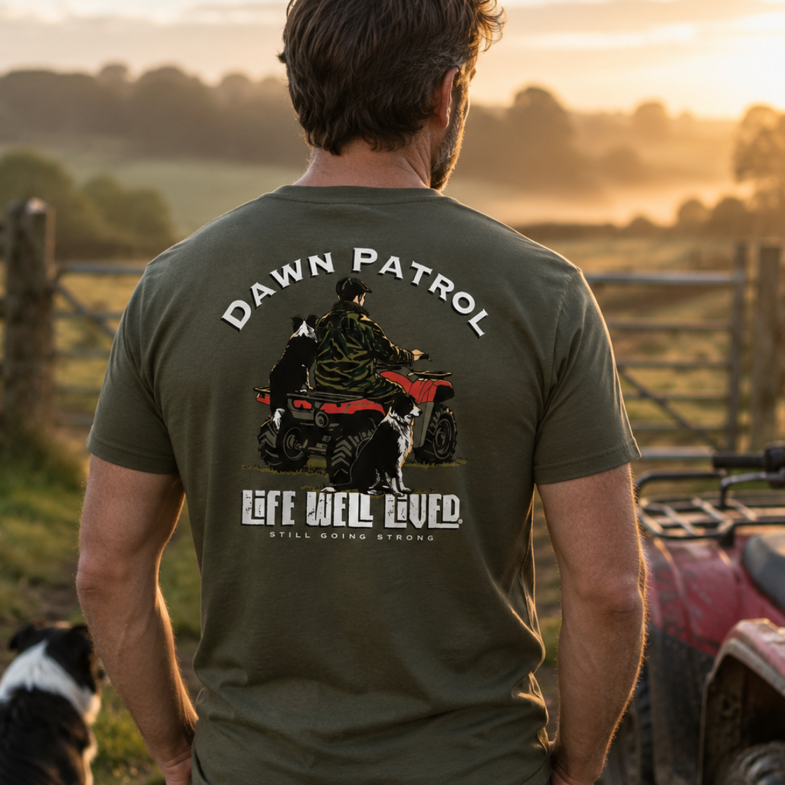 Dawn Patrol – Life Well Lived Country Farm T-Shirt