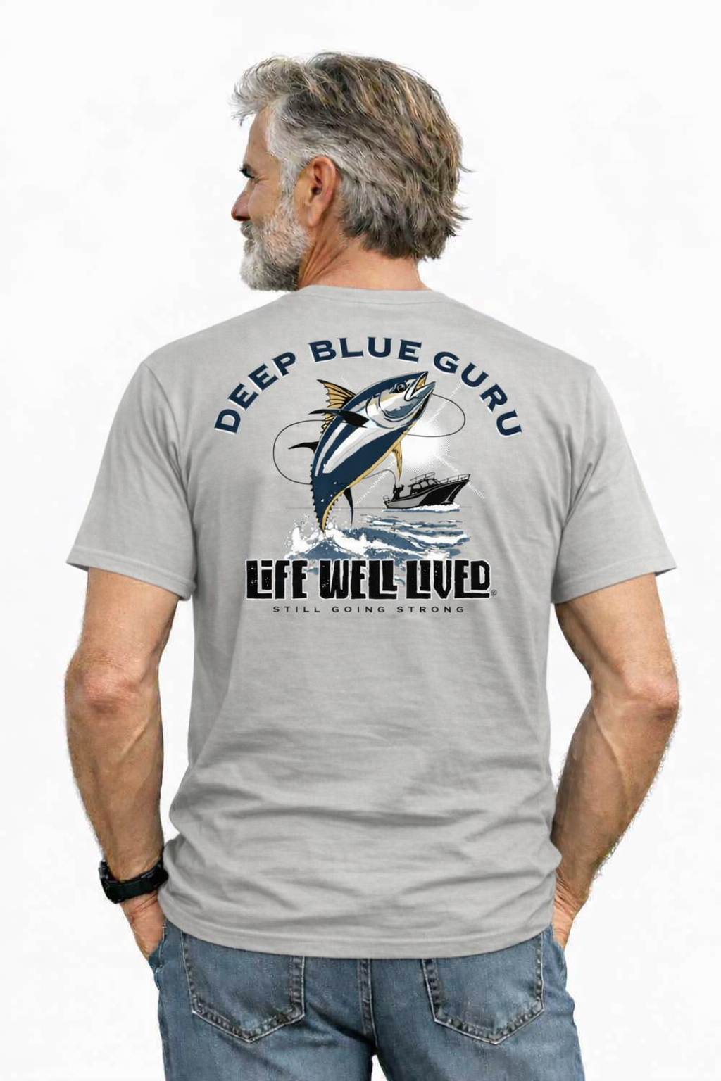 Deep Blue Guru -Sea fishing Tuna T-Shirt
