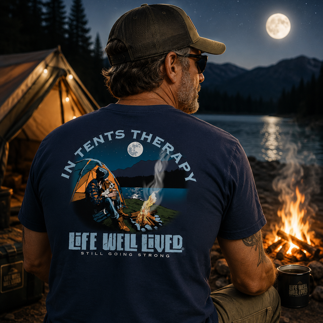 In Tents Therapy - Adventure camping T-Shirt
