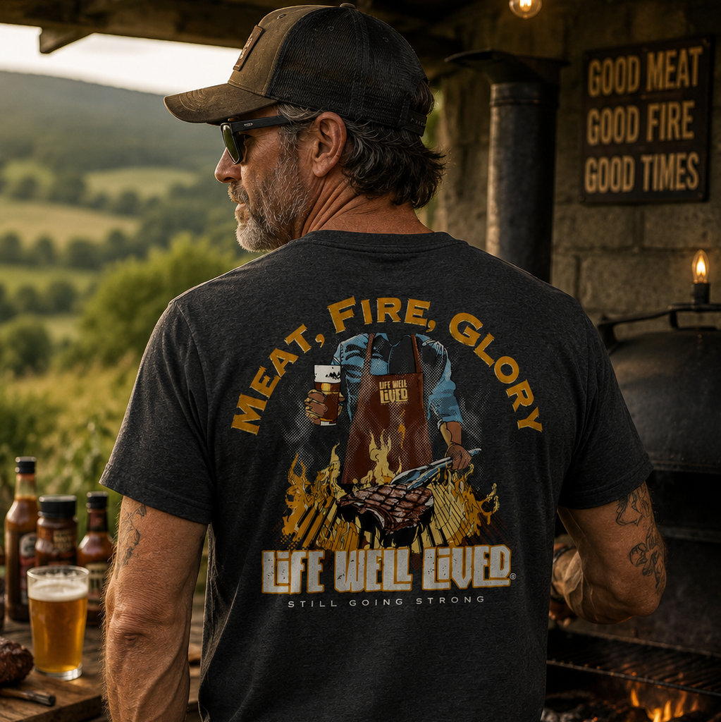 Meat Fire Glory - BBQ Legend T-Shirt