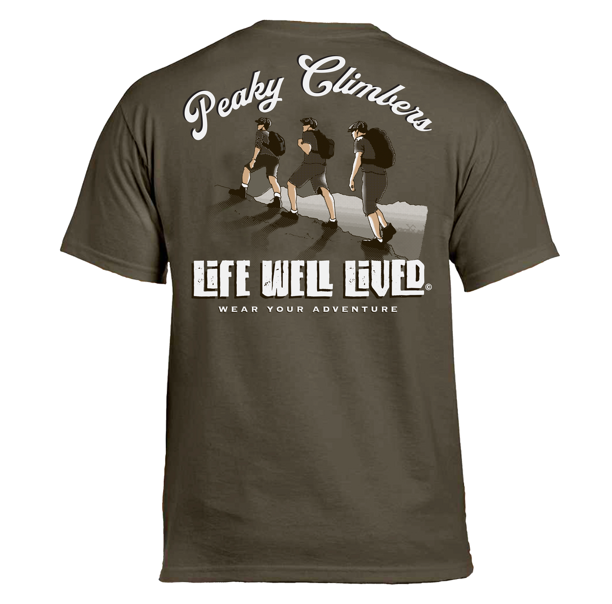 Peaky Climbers - Climber, Hill walkers T- Shirt.