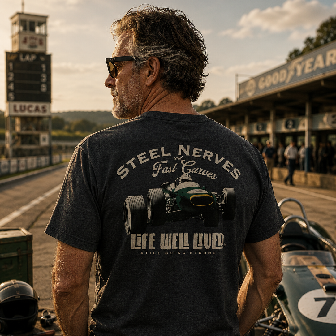 Steel Nerves Car - Classic Formula One T-Shirt