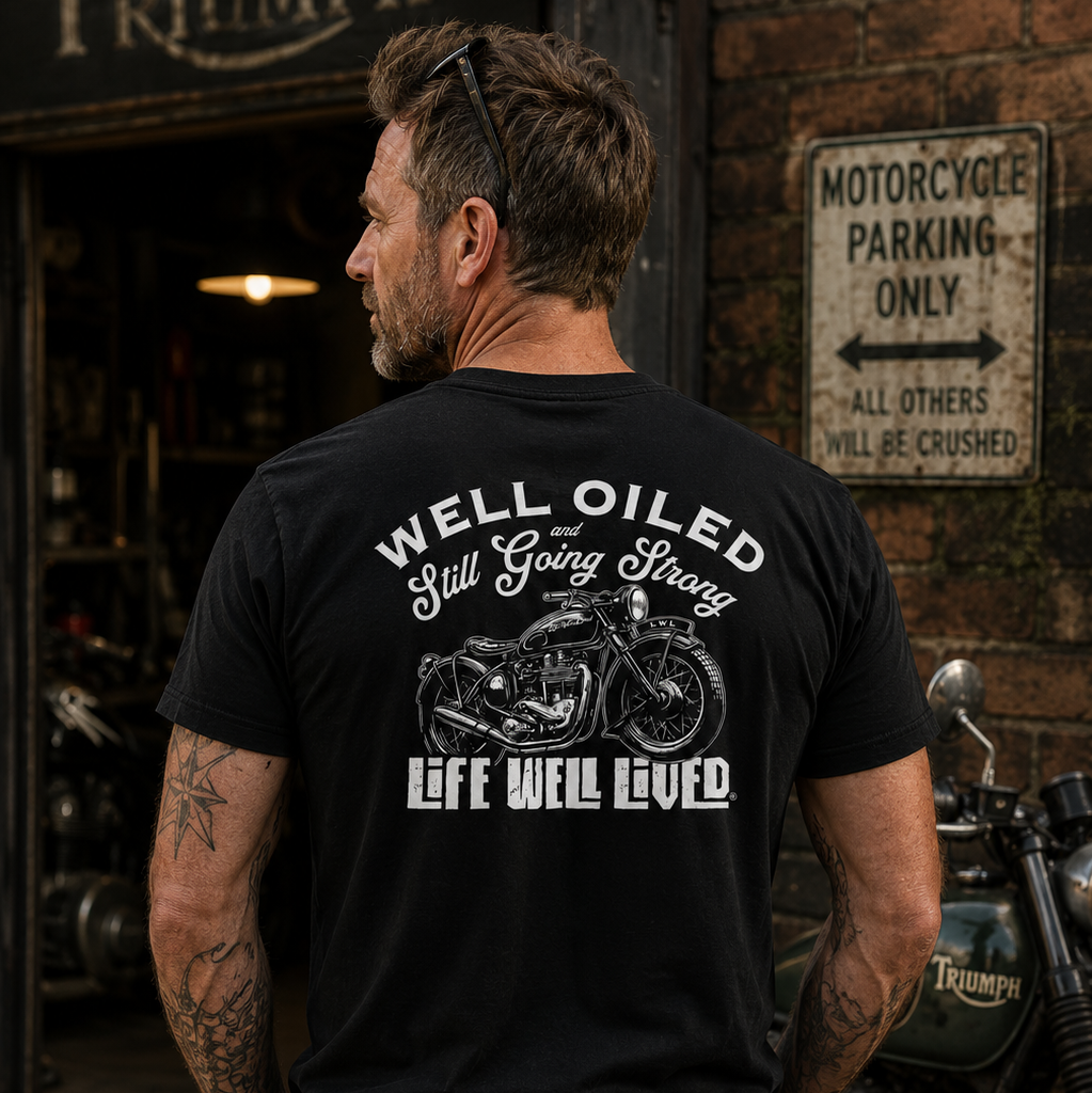 Well Oiled Bike -Motorcycle T-Shirt